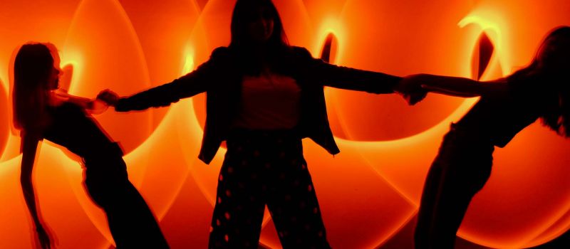 Light Painting - Orange