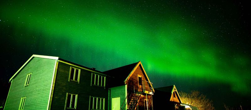 Polarlichtfotografie in Austa Fjord Lodge